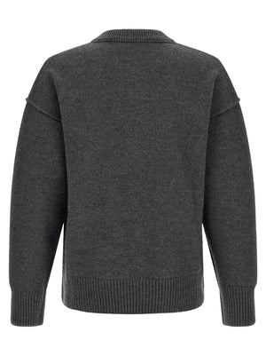 Ami Paris Grauer Wollcardigan