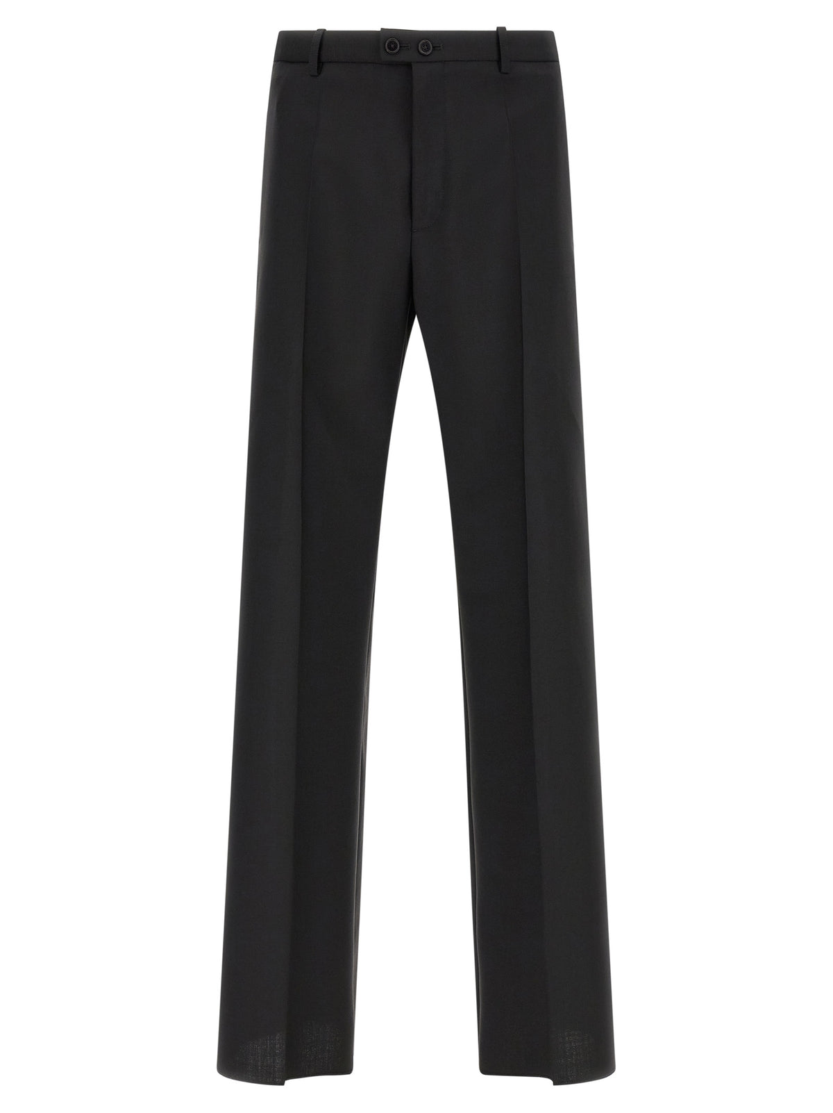 Jil Sander Schwarze Hose aus reiner Schurwolle