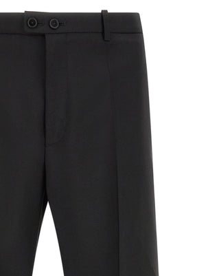 Jil Sander Schwarze Hose aus reiner Schurwolle