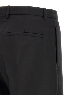 Jil Sander Schwarze Hose aus reiner Schurwolle