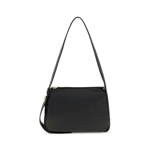 Tory Burch Schwarze Bos Taurus Kalbsleder Schultertasche