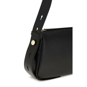 Tory Burch Schwarze Bos Taurus Kalbsleder Schultertasche