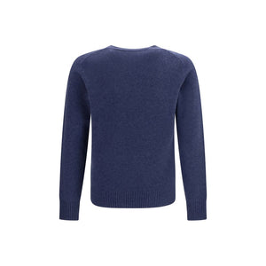 Brooksfield Blauer Kaschmirpullover