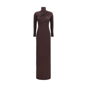 Courrèges Braunes Viskose-Freizeitkleid