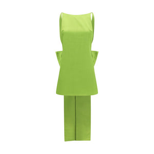 Self-Portrait Zweifarbige Polyester-Freizeitkleid