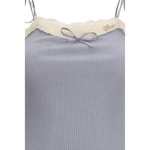 Chloé Blaues Kaschmir-T-Shirt