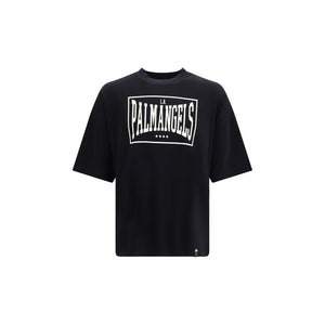 Palm Angels Schwarzes Baumwoll-T-Shirt