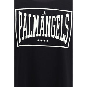 Palm Angels Schwarzes Baumwoll-T-Shirt