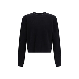 Rick Owens Schwarzer Alpaka Vicugna Pacos Pullover