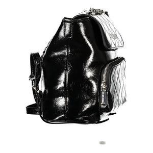 Mario Valentino Schwarzer Rucksack aus Polyurethan für Damen
