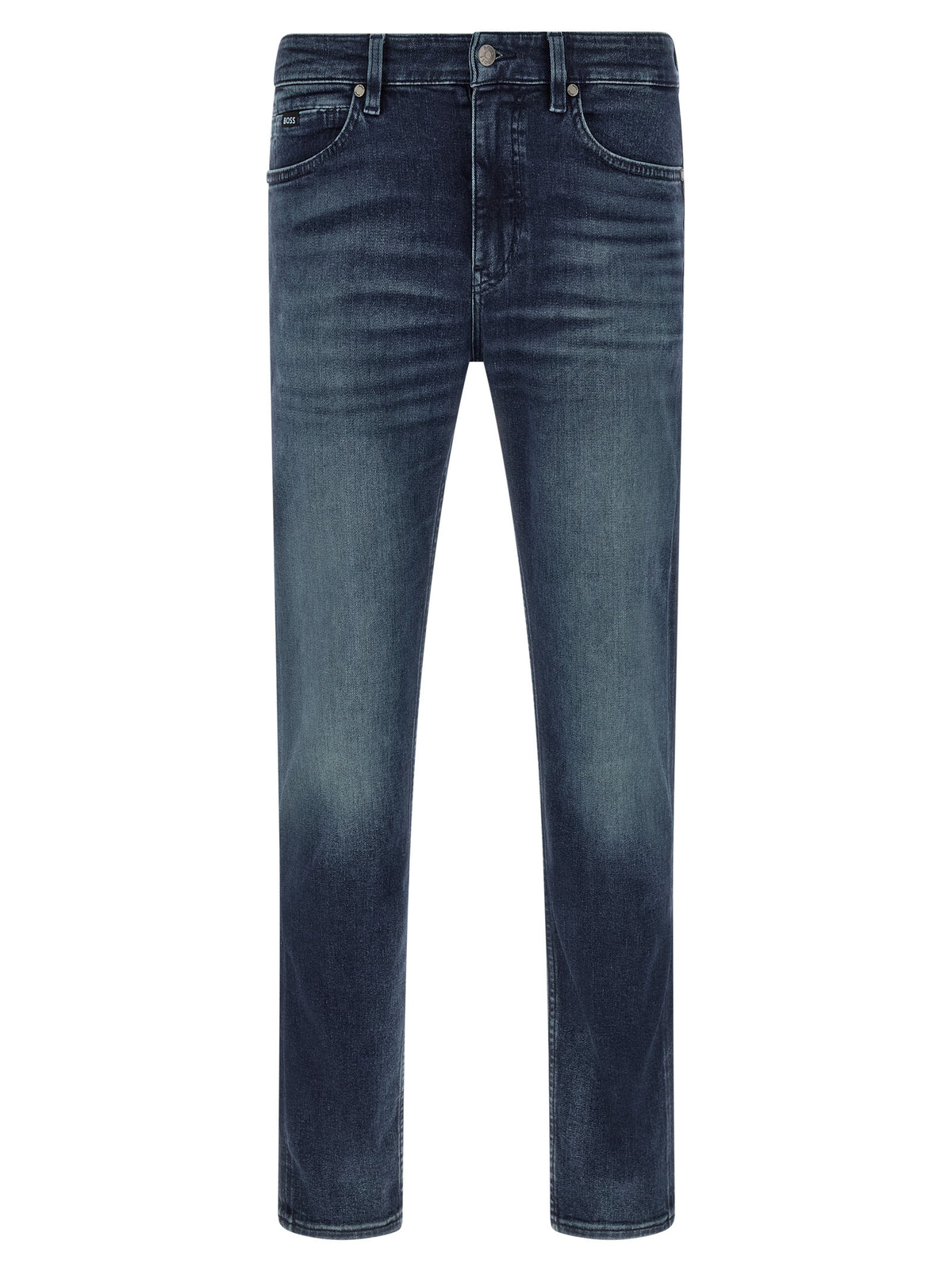 Hugo Boss Blaue Jeans aus Baumwolle, Tapered Fit