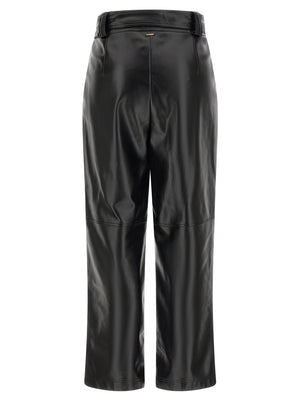 Twinset Schwarze Cropped Hose aus Polyester