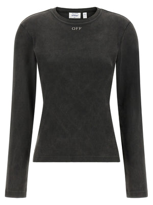 Off-White Schwarzer Baumwoll-Sportswear-Artikel