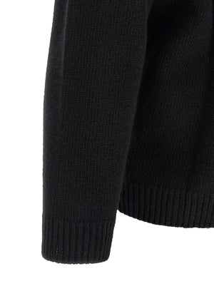 Off-White Zweifarbige Wollstrickjacke
