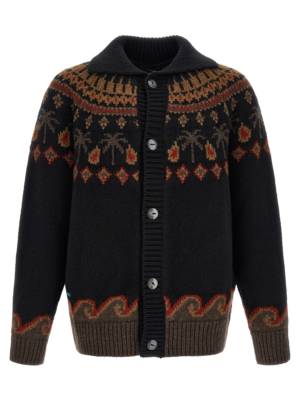 Alanui Schwarzer Wollcardigan
