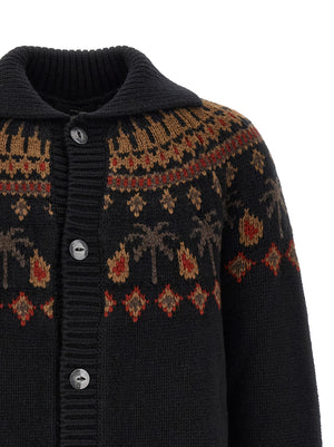Alanui Schwarzer Wollcardigan