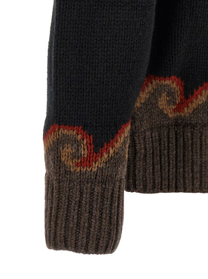 Alanui Schwarzer Wollcardigan