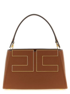 Elisabetta Franchi Braune Handtasche aus Polyester