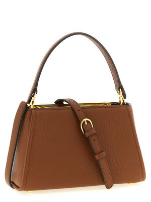 Elisabetta Franchi Braune Handtasche aus Polyester