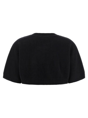 Elisabetta Franchi Schwarzer Wollpullover
