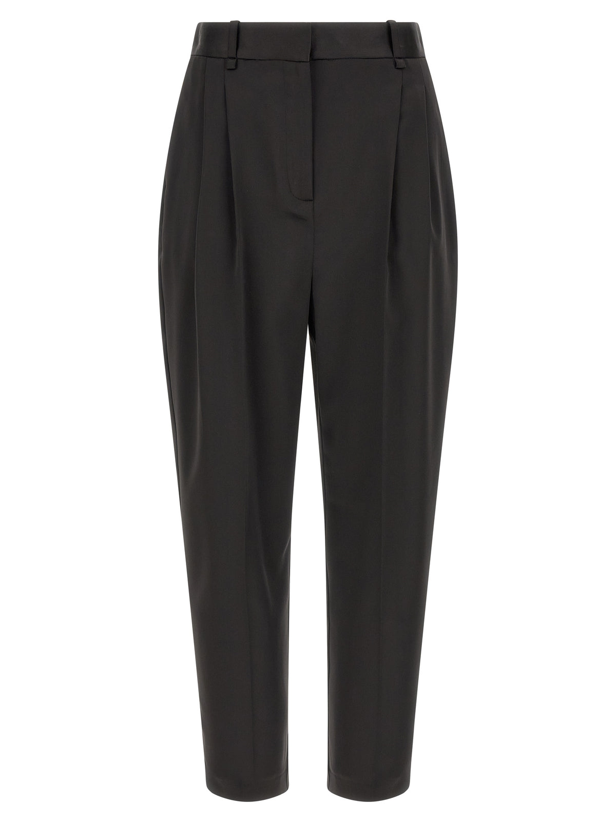 Elisabetta Franchi Schwarze Cropped Hose aus Polyester