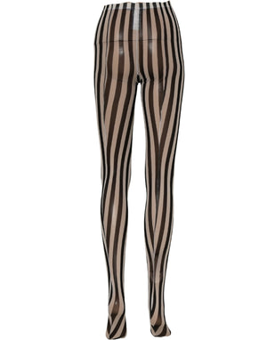 Dolce & Gabbana Strumpfhose mit Schwarz-Weißen Streifen