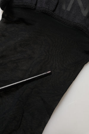 Dolce & Gabbana Schwarze Kniestrumpfhose aus Nylon mit Logo für Damen