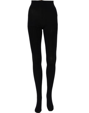 Dolce & Gabbana Schwarze Strumpfhose aus Nylon