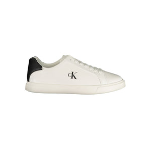 White Polyurethane Men's Sneaker