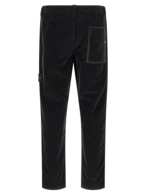 Stone Island Schwarze Baumwoll-Freizeithose