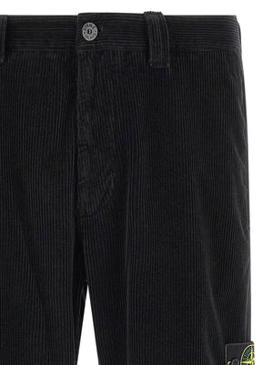 Stone Island Schwarze Baumwoll-Freizeithose
