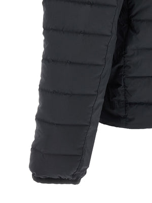 Stone Island Blaue Polyamid-Jacke in voller Länge