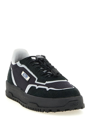 Autry Schwarze Sneaker aus Nylon im Athletic-Stil