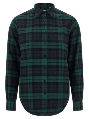 XACUS Mehrfarbige Baumwollbluse