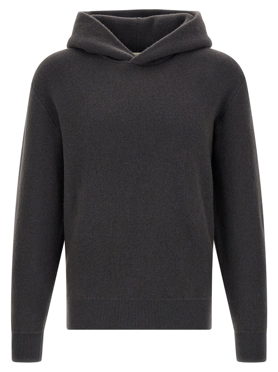 Lemaire Grauer Kaschmir-Strickjacke