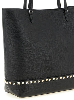 Valentino Garavani Schwarze Kalbsleder-Schultertasche