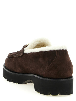 Valentino Garavani Braune Kalbsleder-Slipper