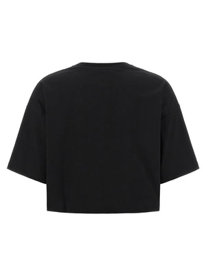 Balmain Schwarzes Baumwoll-T-Shirt