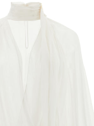 Elisabetta Franchi Weißer Viskose-Pullover