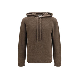 Roberto Collina Brauner Woll-Hoodie Oves Aries
