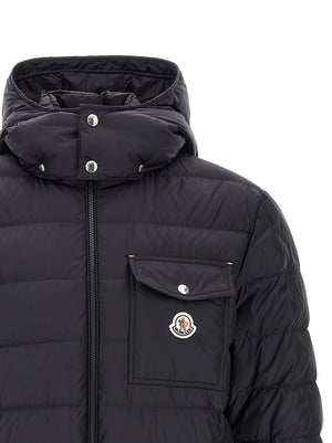 Blue Polyamide Full-Length Jacket