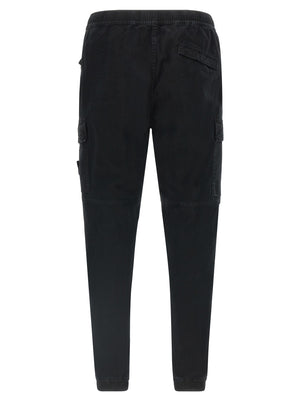 Stone Island Schwarze Cargo-Hose aus Baumwolle