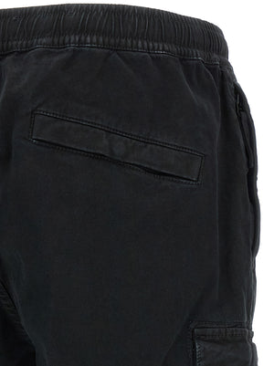 Stone Island Schwarze Cargo-Hose aus Baumwolle
