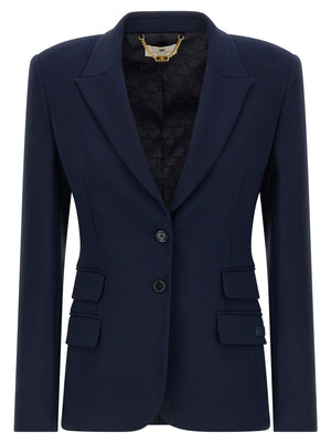 Elisabetta Franchi Blauer Blazer aus Polyester