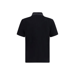 Moose Knuckles Schwarzes Baumwoll-Poloshirt