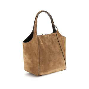 Brunello Cucinelli Beige Kalbsleder Bos Taurus Schultertasche