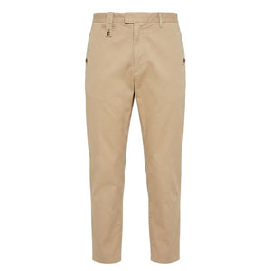 Trussardi Jeans Beigefarbene Baumwollhose für Herren