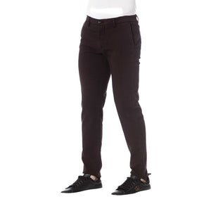 Trussardi Jeans Braune Herrenhose aus Baumwolle