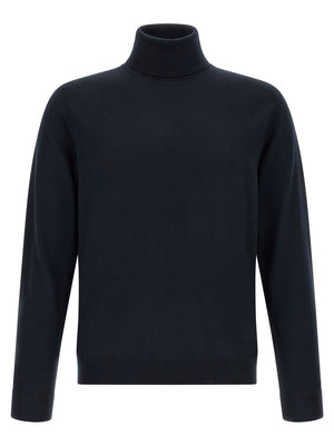 ZANONE Blauer Cardigan aus Schurwolle