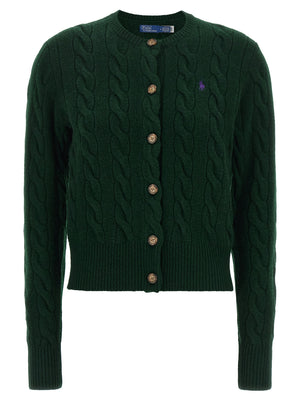 Polo Ralph Lauren Zweifarbige Wollstrickjacke